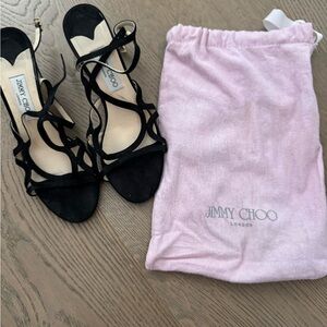 Jimmy Choo Black Strappy Sandals